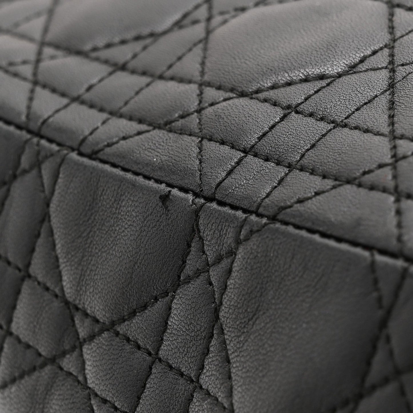 Lambskin Cannage Large Lady Dior Black