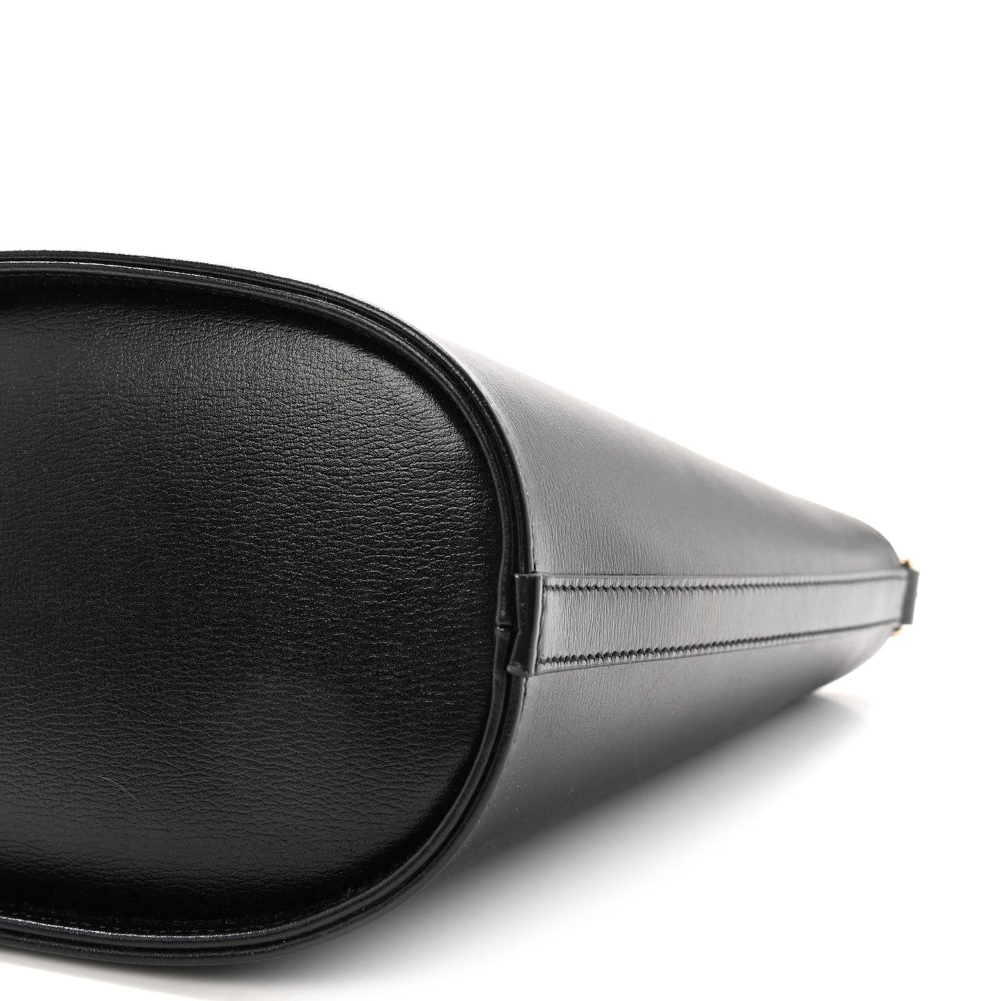 Tritone Calfskin Web Mini Ophidia Bucket Bag Black
