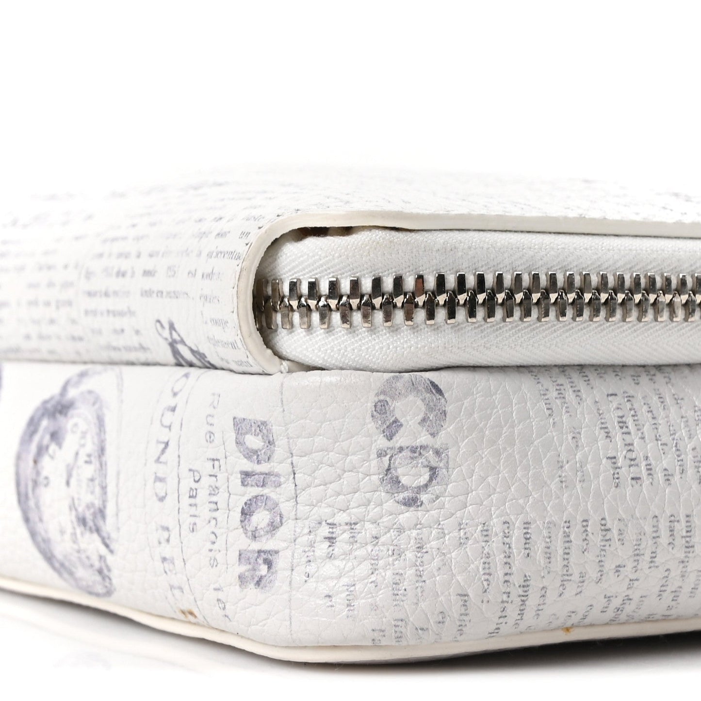X DANIEL ARSHAM Grained Calfskin Newspaper Messenger White