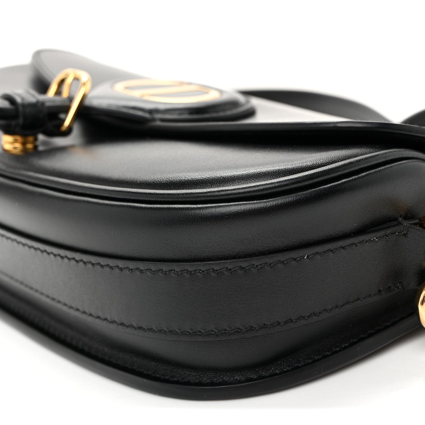 Box Calfskin East West Bobby Bag Black