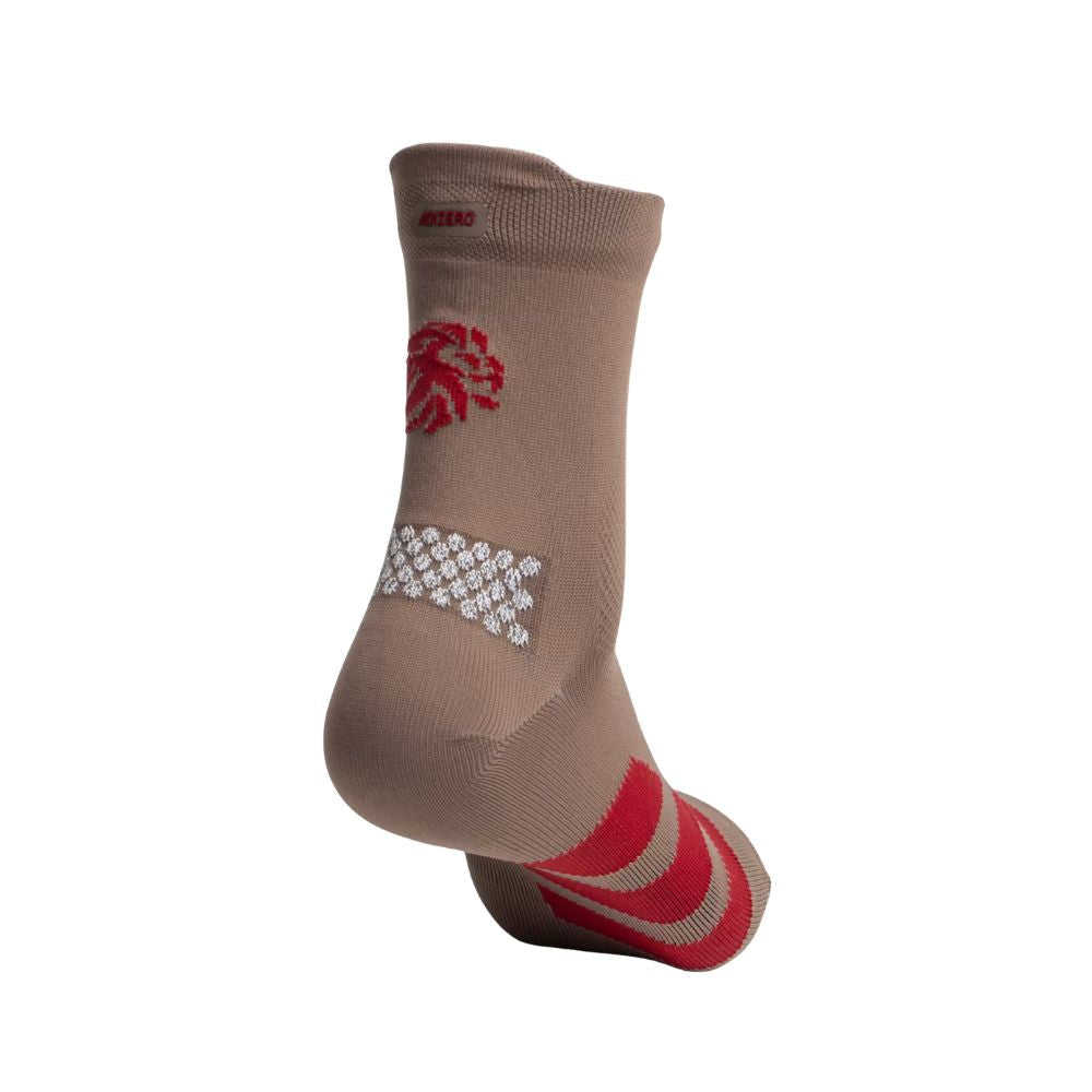 Singapore Marathon Running Socks Unisex :Trace Brown