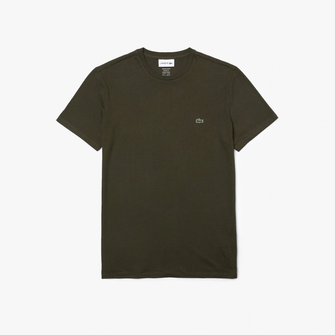 LACOSTE Regular fit CREW NECK T-SHIRT Men’s -Khaki green