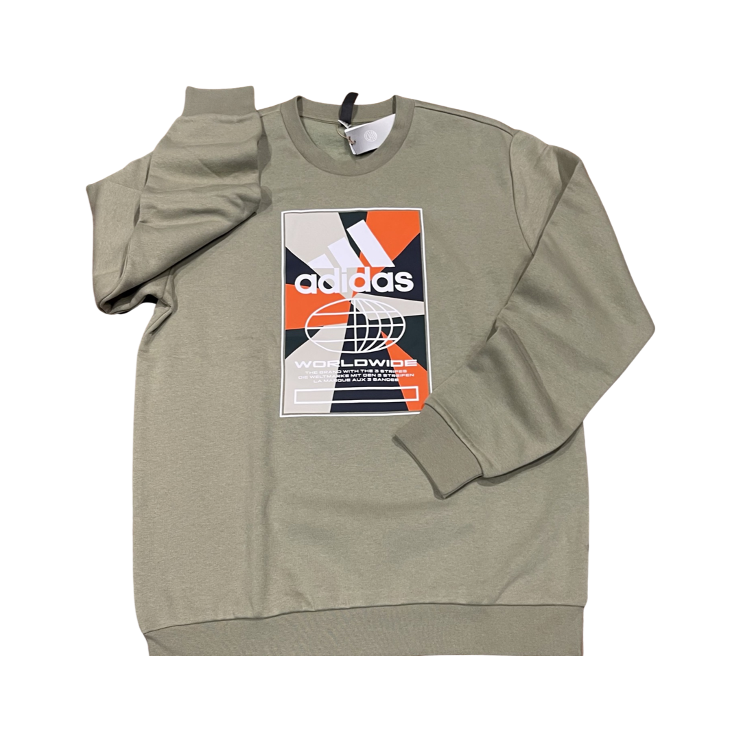 Adidas Original M BOS BOX CREW SWEATSHIRTS Men’s - ORBIT GREEN