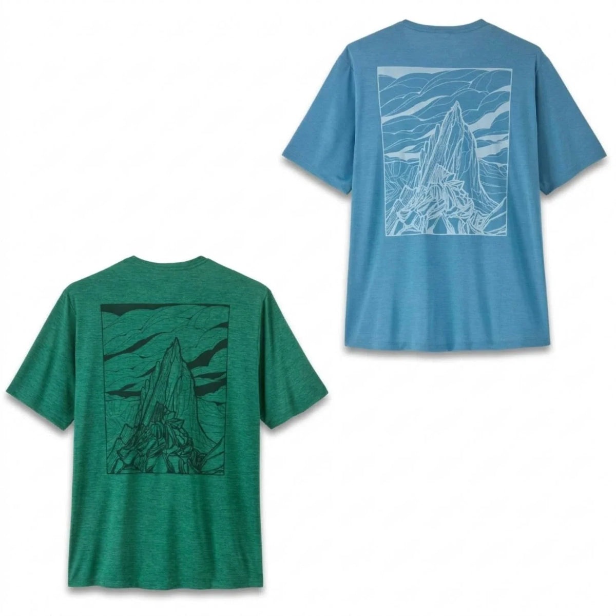 Patagonia Cap Cool Daily Shirt – Men’s Performance T-Shirt Cloud Crag Graphic