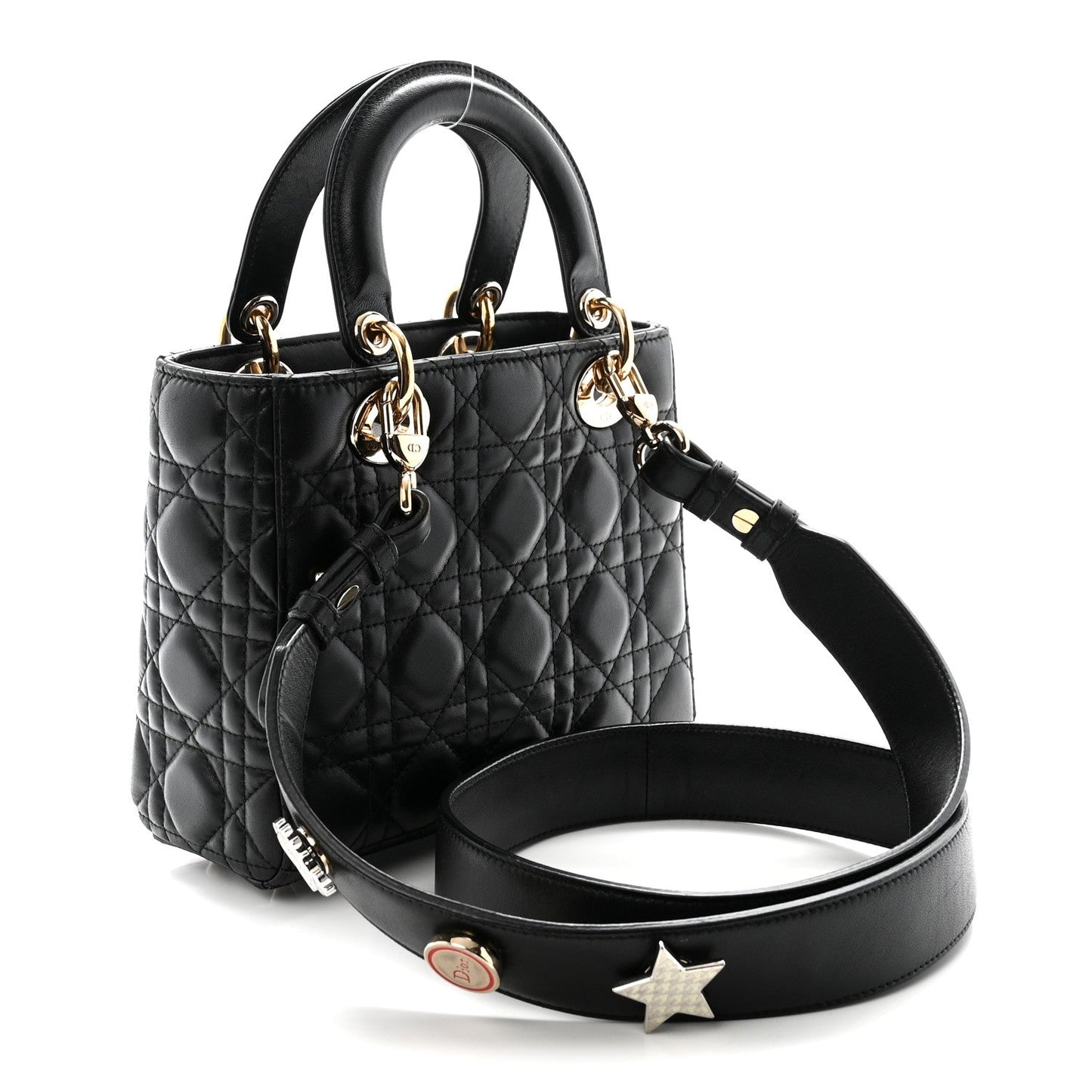 Lambskin Cannage Small My ABCDior Lady Dior Black