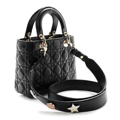 Lambskin Cannage Small My ABCDior Lady Dior Black