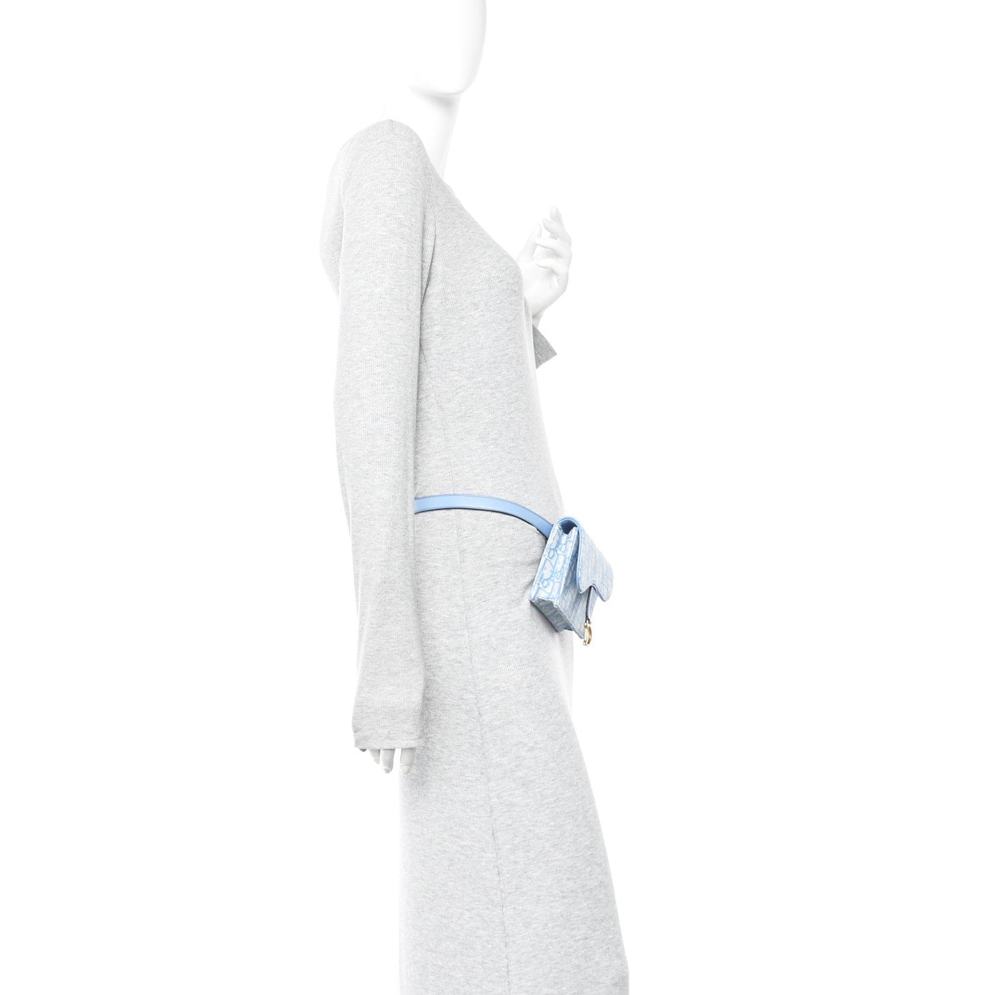 Oblique Saddle Belt Bag Cornflower Blue