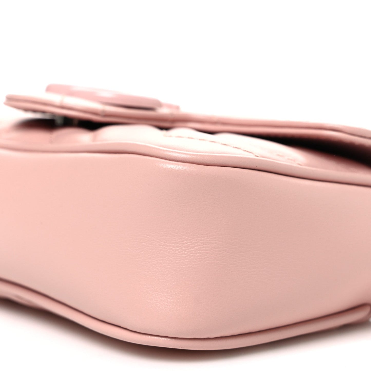 Calfskin Matelasse Monochrome GG Marmont Chain Belt Bag Perfect Pink