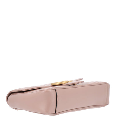 Calfskin Matelasse Medium GG Marmont Shoulder Bag Porcelain Rose