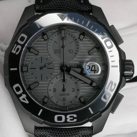 Tag Heuer Aquaracer Titanium Grey Dial Watch for Men - CAY218B.FC6370