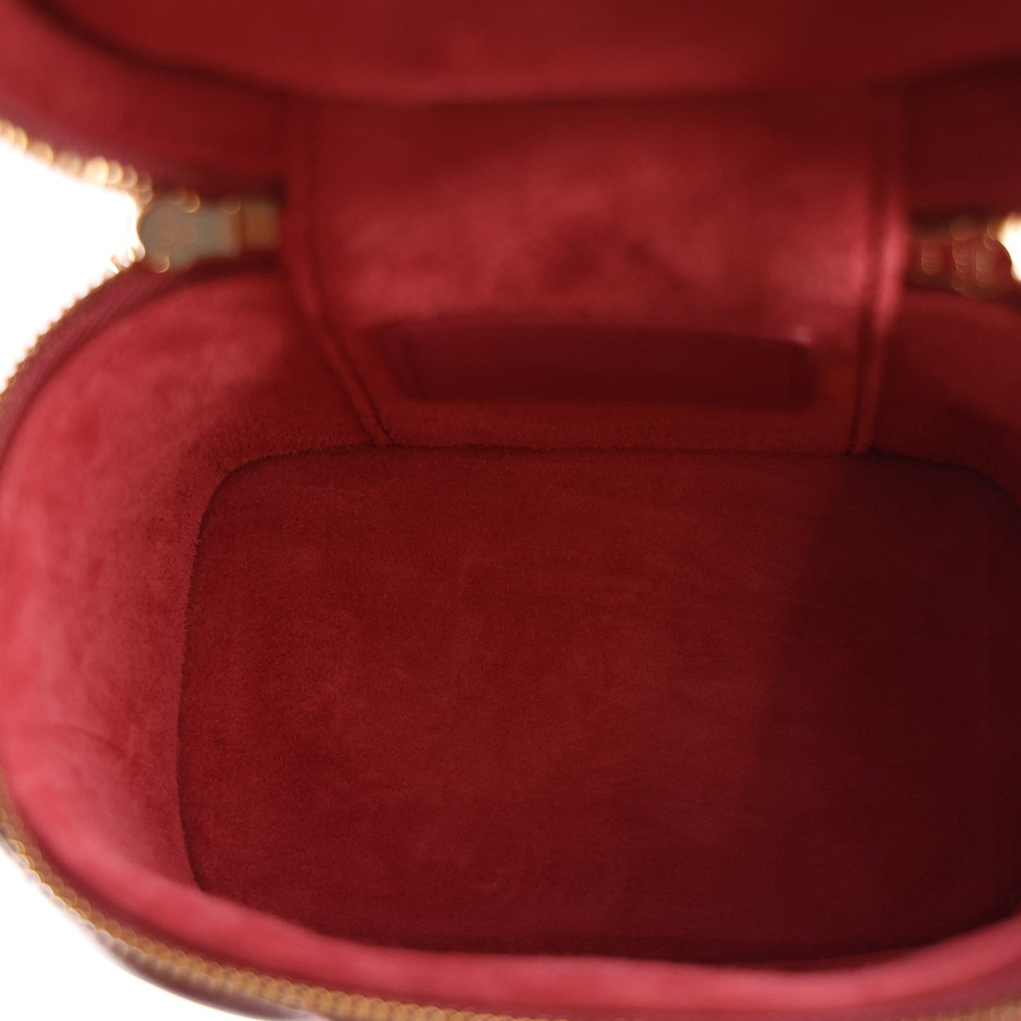 Lambskin Cannage Micro Vanity Case Strawberry Pink