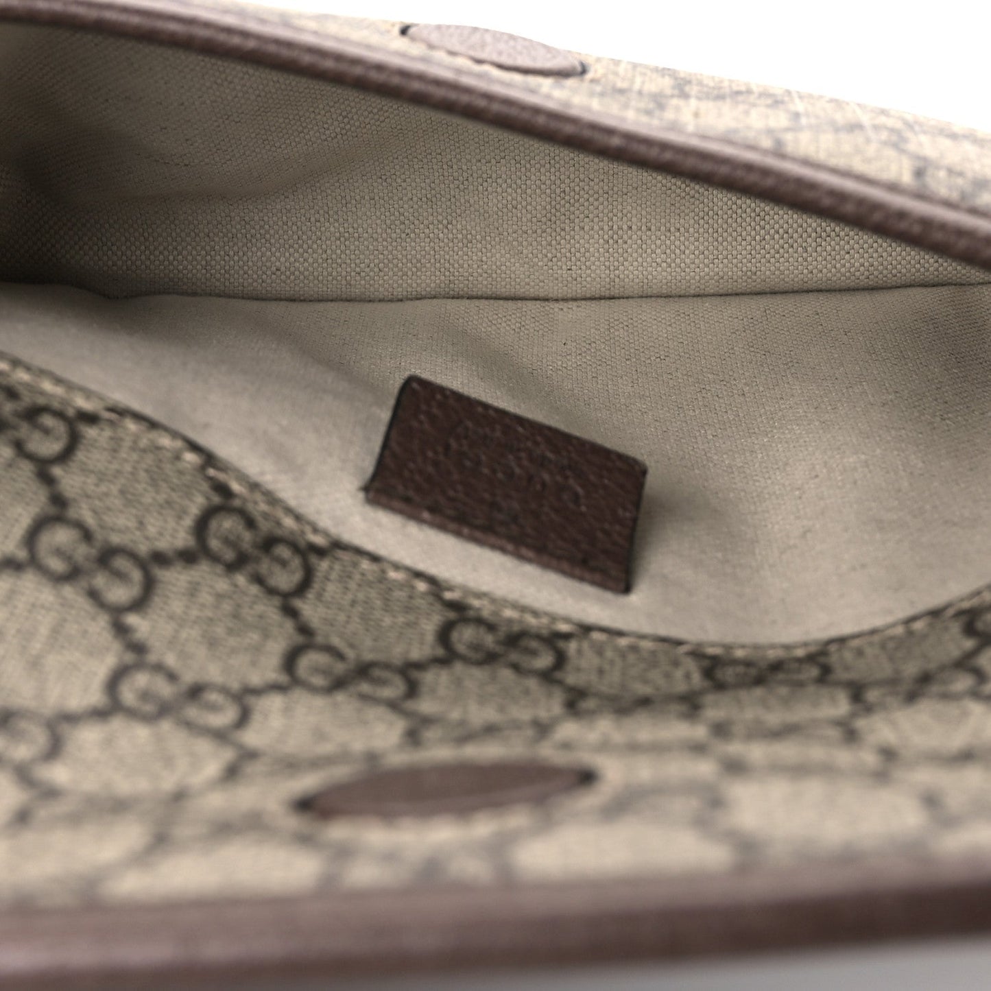 GG Supreme Monogram Neo Vintage Web Belt Bag Brown Brown