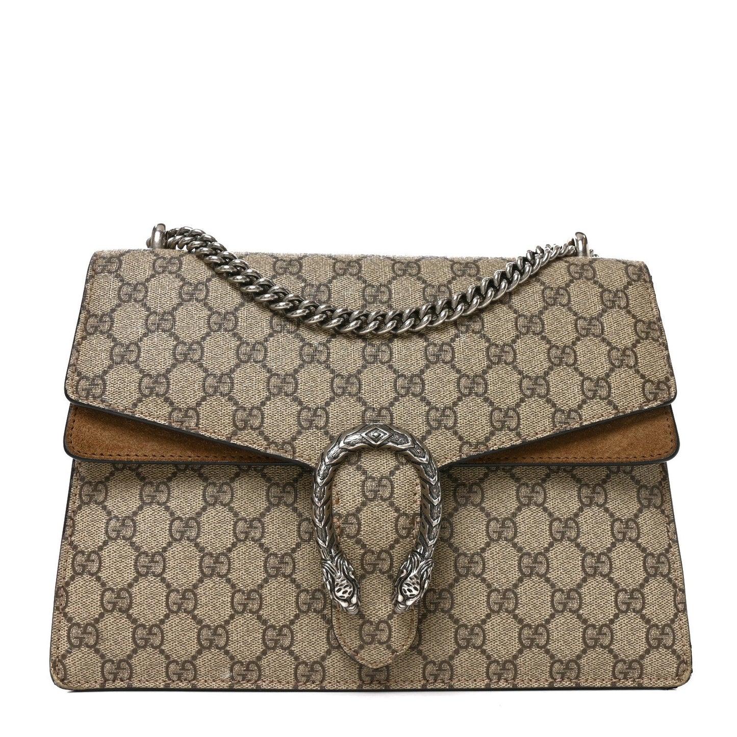GG Supreme Monogram Medium Dionysus Shoulder Bag Taupe