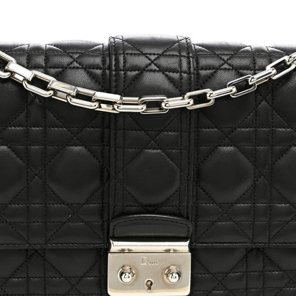 Lambskin Cannage Medium Miss Dior Flap Black