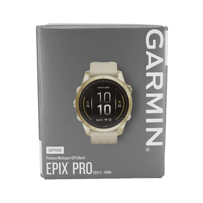 Garmin 010-02802-11 Epix Pro Gen 2 Sapphire Ed-42 Soft Gold