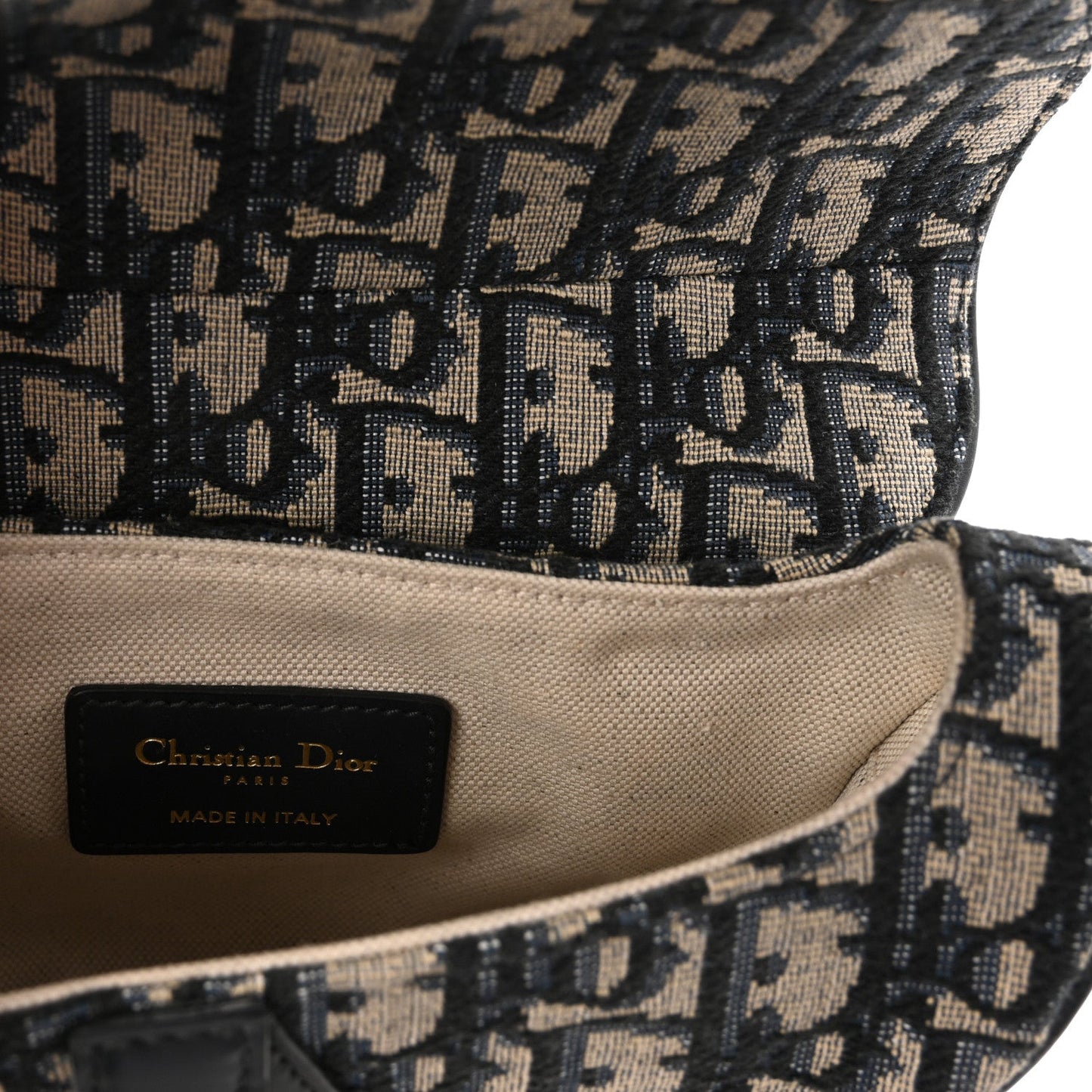 Oblique Mini Saddle Bag With Strap  Blue
