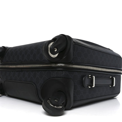 GG Supreme Monogram Calfskin Cabin Trolley Black