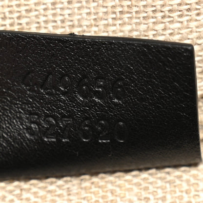 Soft Microguccissima Small Zippered Satchel Black