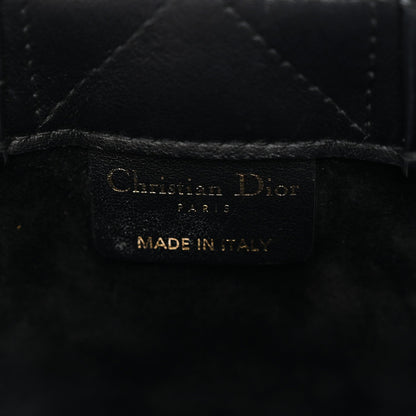 Calfskin Macrocannage Mini Book Tote Black