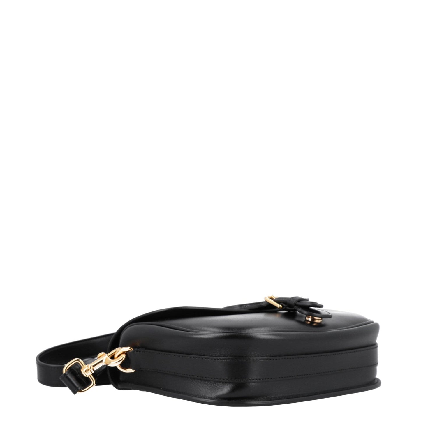 Box Calfskin Medium Bobby Flap Black