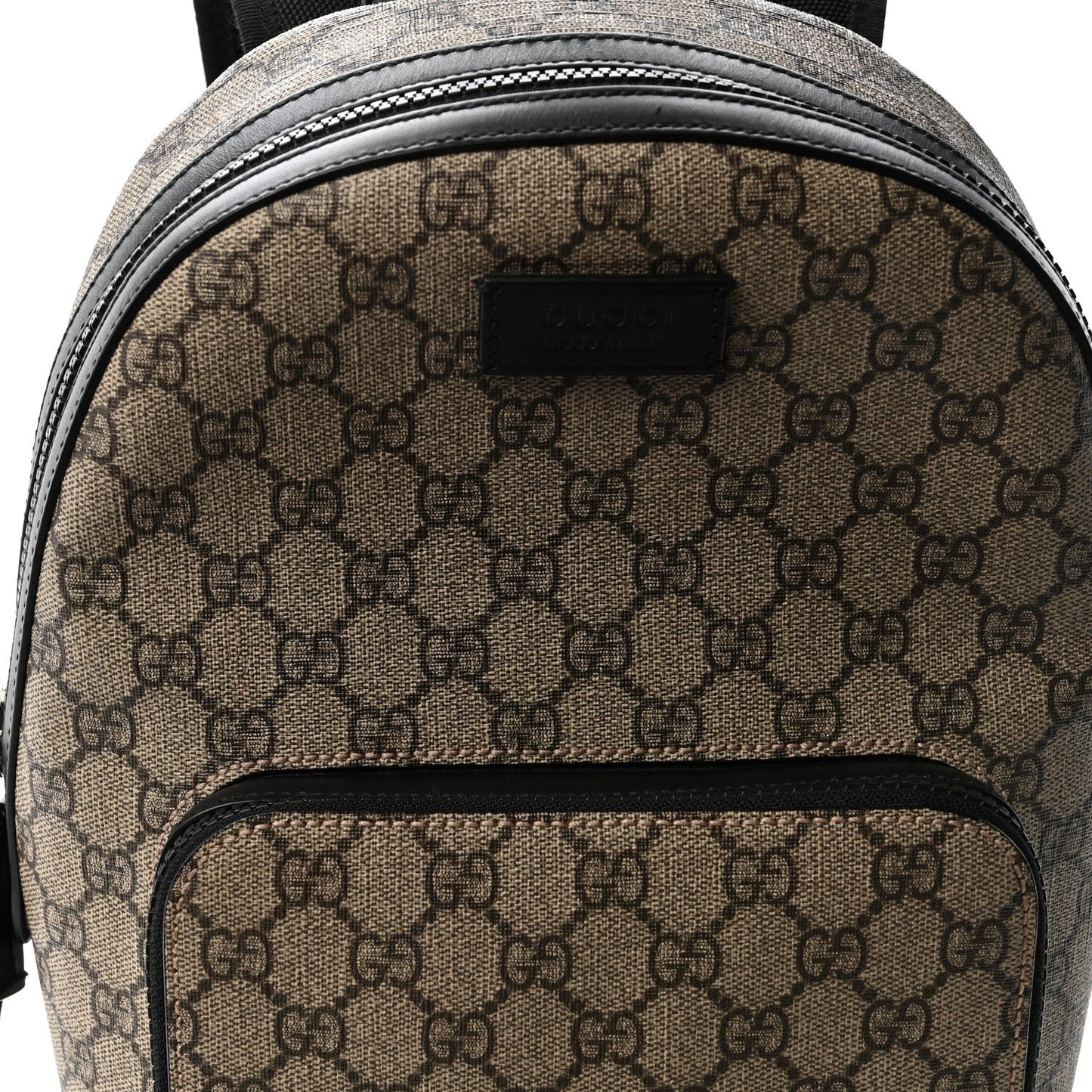 GG Supreme Monogram Small Eden Day Backpack Black