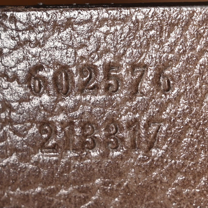 GG Supreme Monogram Mini Ophidia Top Handle Shoulder Bag Brown