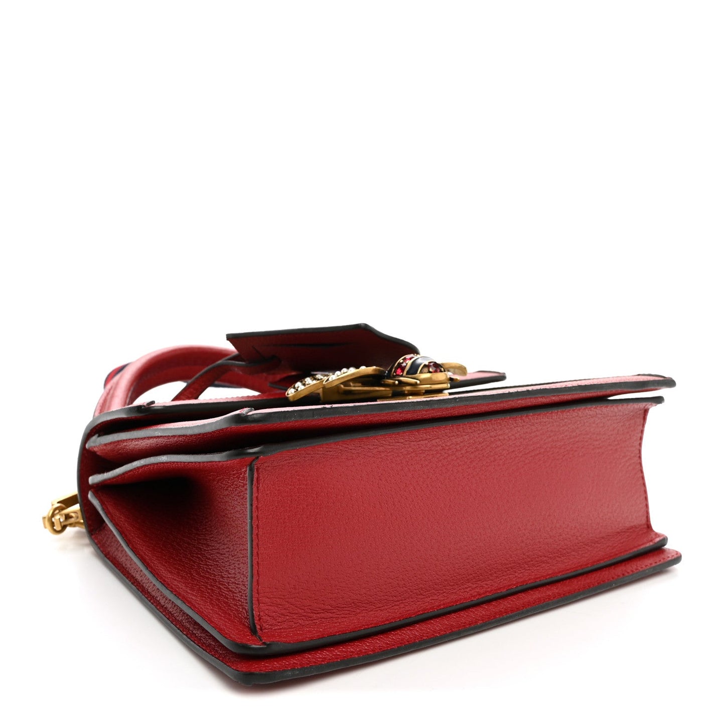 GG Supreme Monogram Small Queen Margaret Top Handle Bag Red