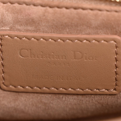 Ultra Matte Calfskin Cannage Mini Lady Dior Light Beige