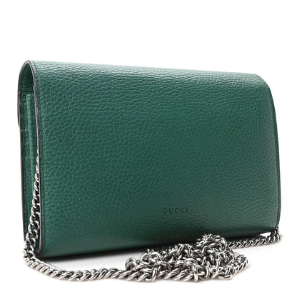 Calfskin Mini Dionysus Chain Wallet Emerald