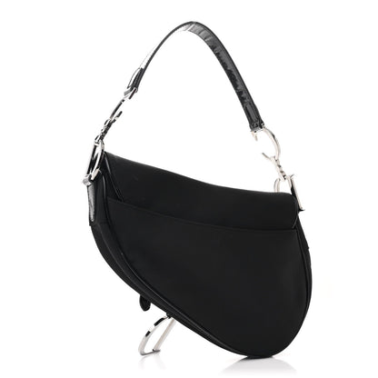 Nylon Saddle Bag Black