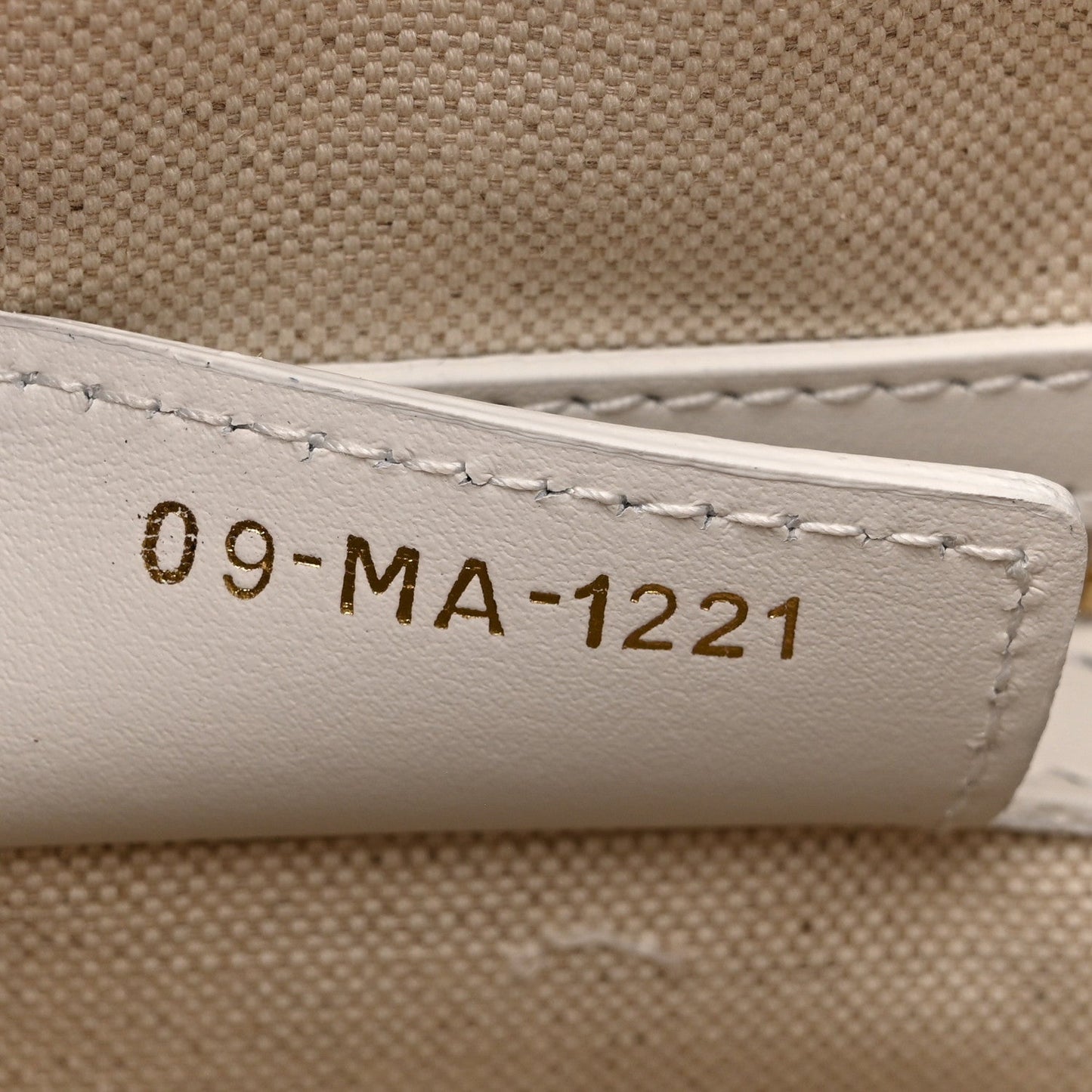 Calfskin Padded Macrocannage Medium Dior Vibe Zip Bowling Bag White Gold