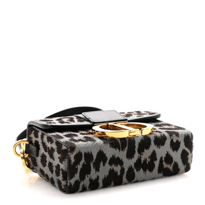 Pony Hair 30 Montaigne Box Bag Blue