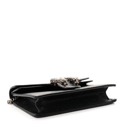 Calfskin Super Mini Dionysus Shoulder Bag Black