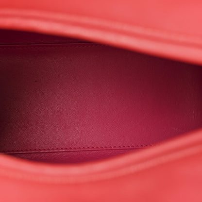Lambskin Cannage Medium Bi-Color Lady Dior Orange Fuchsia