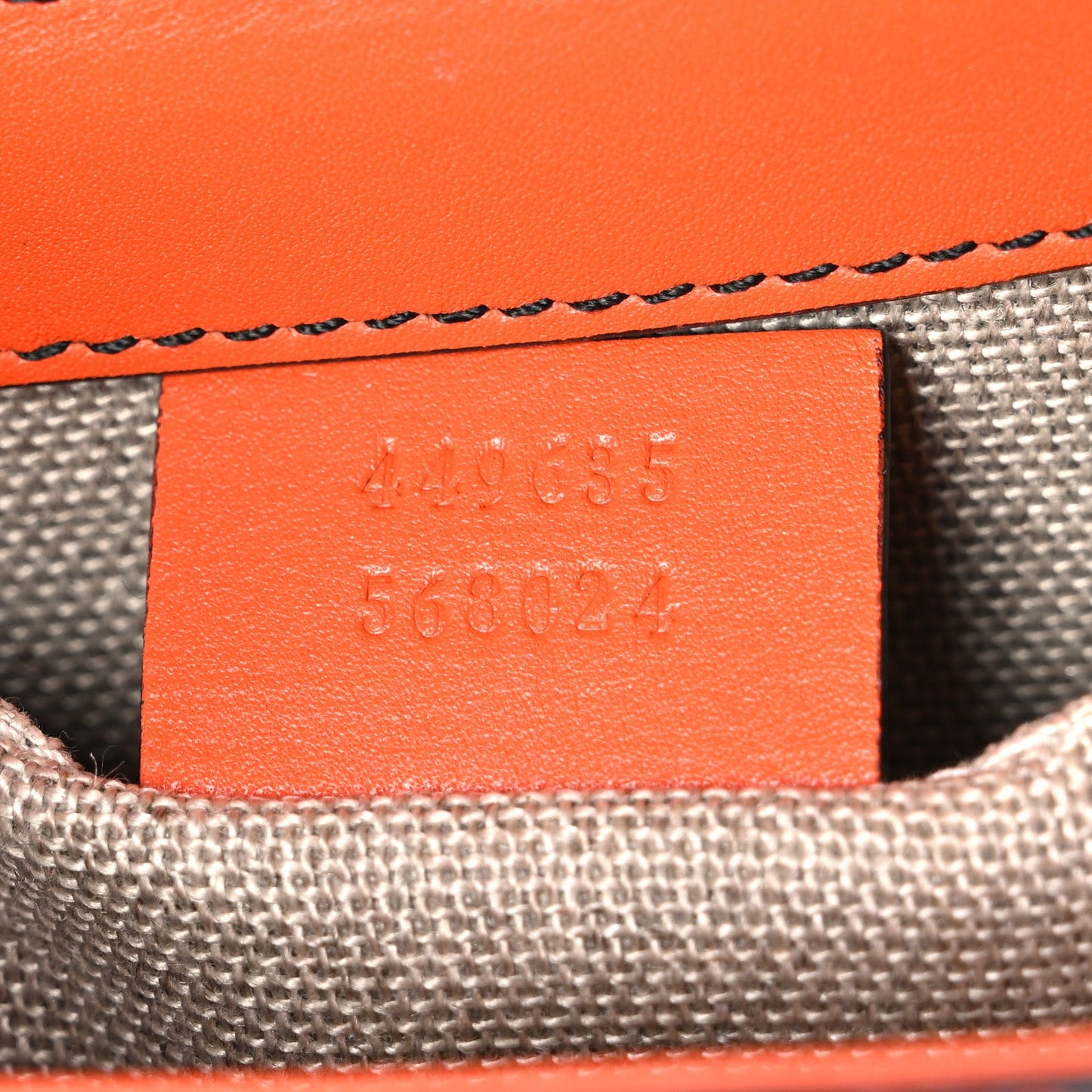 Microguccissima Medium Emily Chain Shoulder Bag Sun Orange