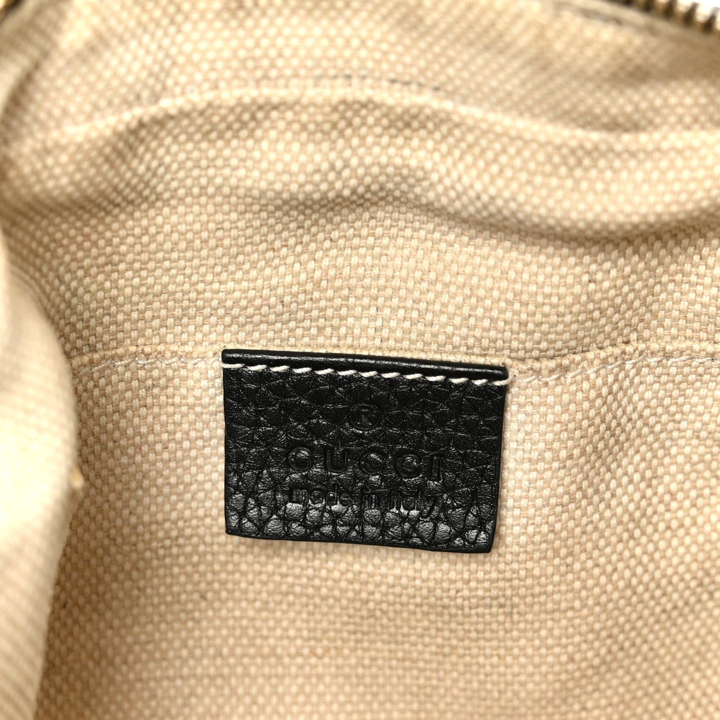 Pebbled Calfskin Small Soho Disco Bag Black