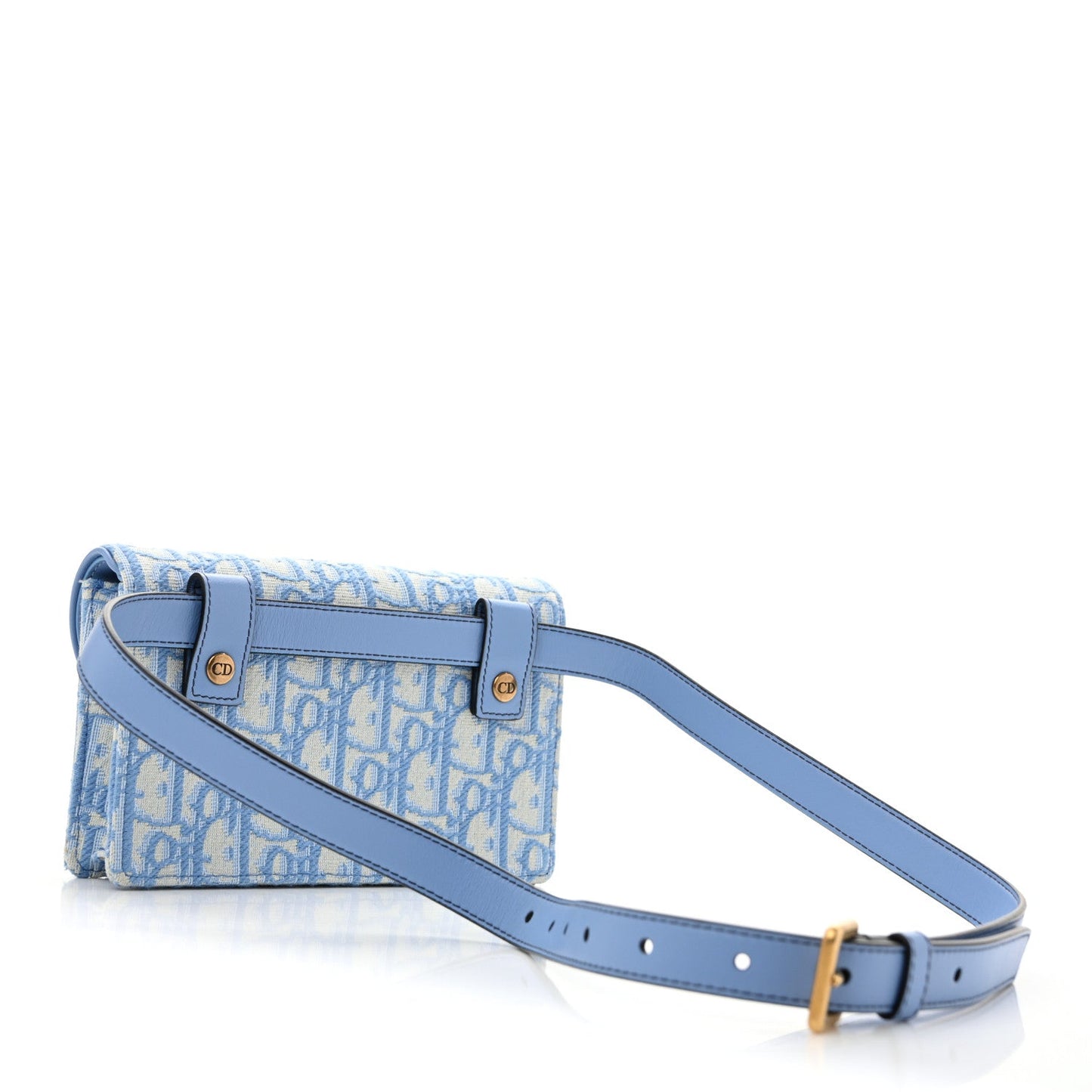 Oblique Saddle Belt Bag Cornflower Blue