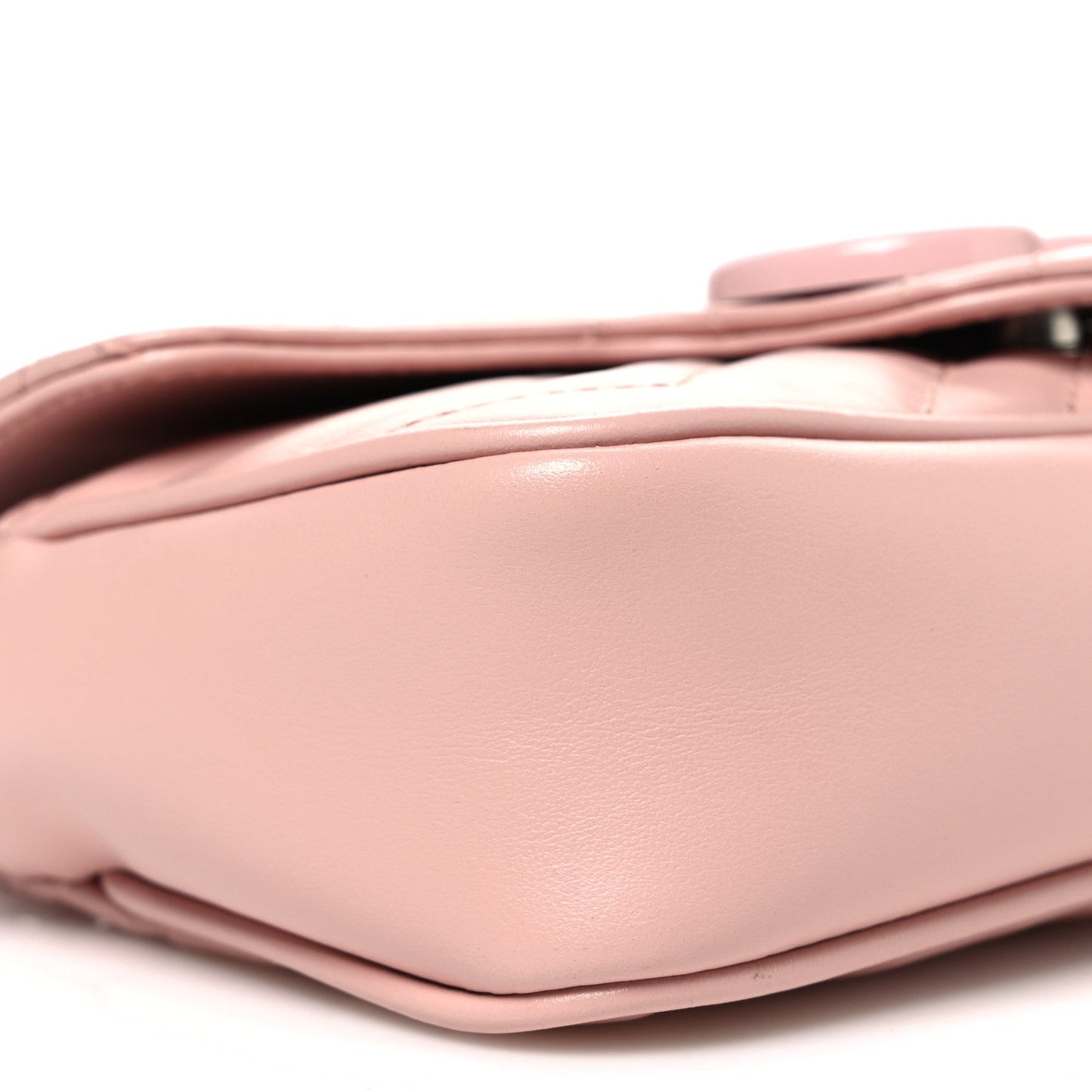 Calfskin Matelasse Monochrome GG Marmont Chain Belt Bag Perfect Pink
