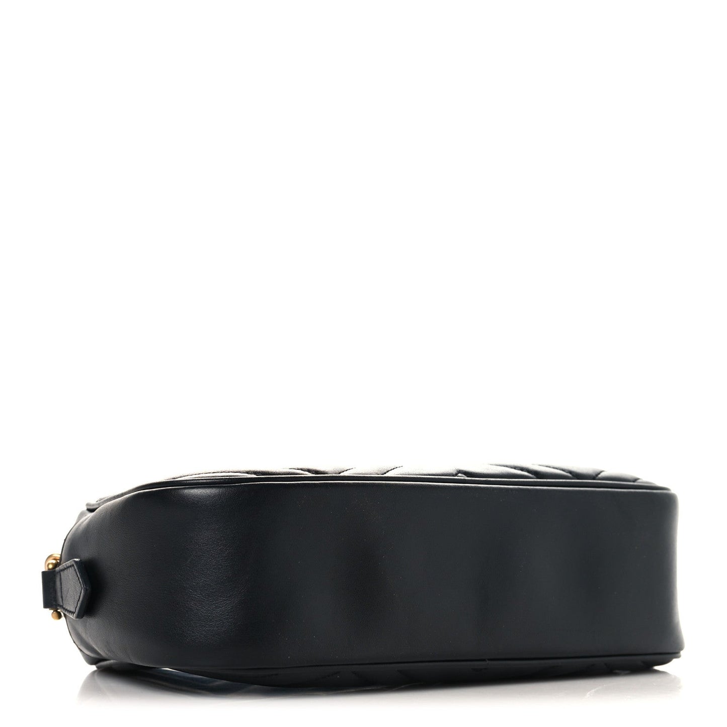 Calfskin Matelasse Small GG Marmont Chain Shoulder Bag Black