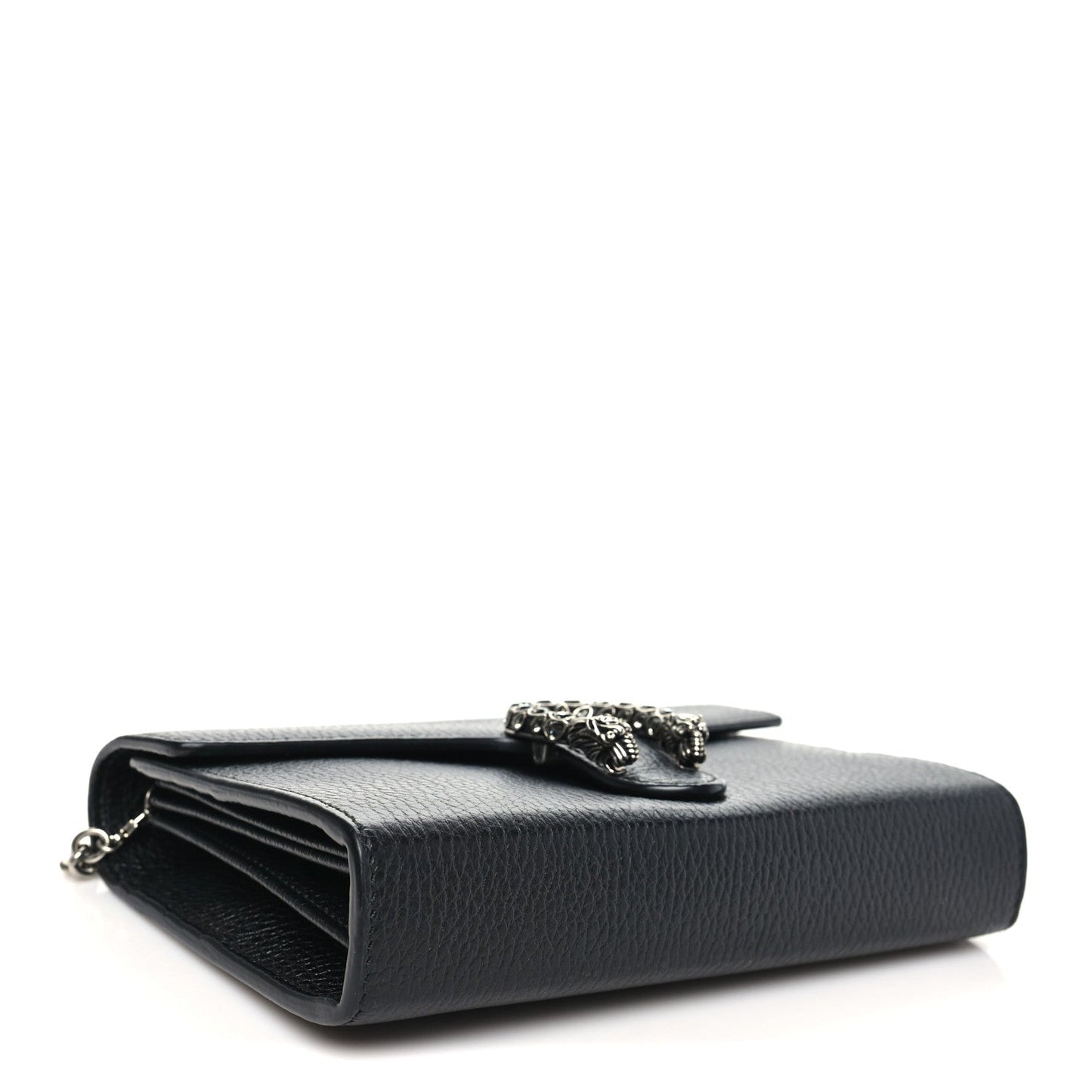 Calfskin Mini Dionysus Chain Wallet Black