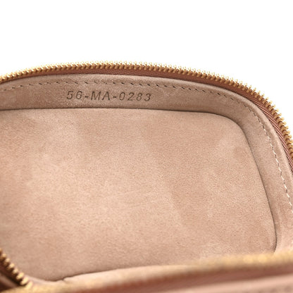 Lambskin Cannage Micro Lady Dior Vanity Case Rose Des Vents