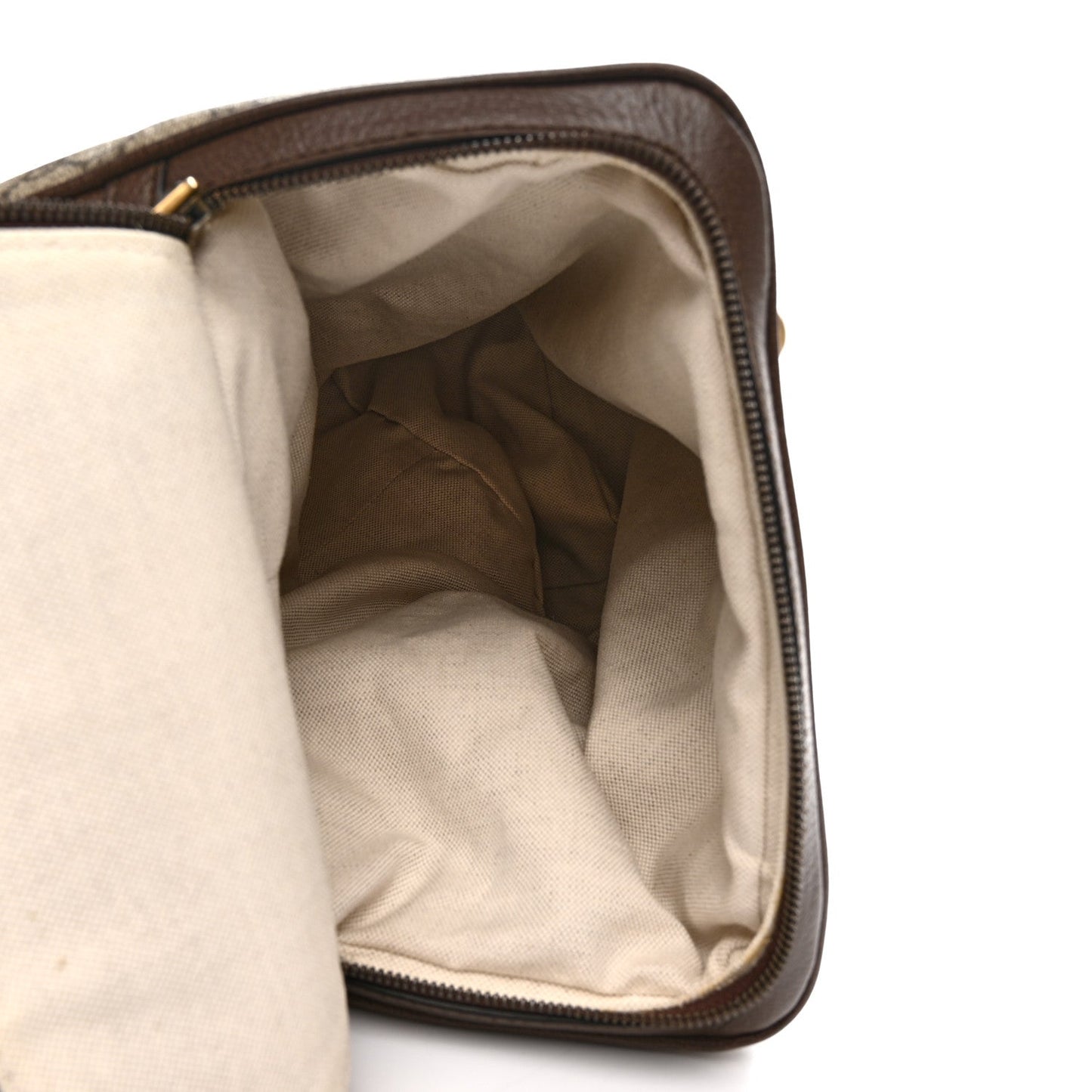 GG Supreme Monogram Textured Dollar Calfskin Web Large Savoy Bowling Bag Beige Ebony New Acero