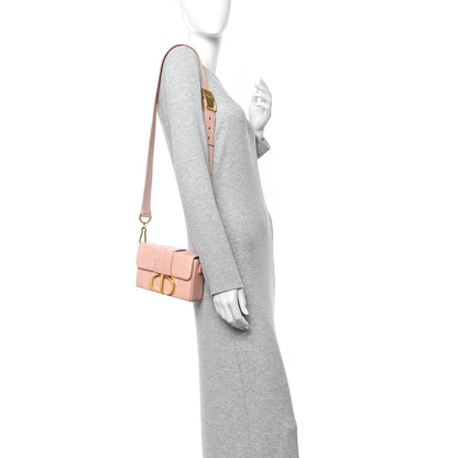 Snakeskin 30 Montaigne Box Bag Rose Clair