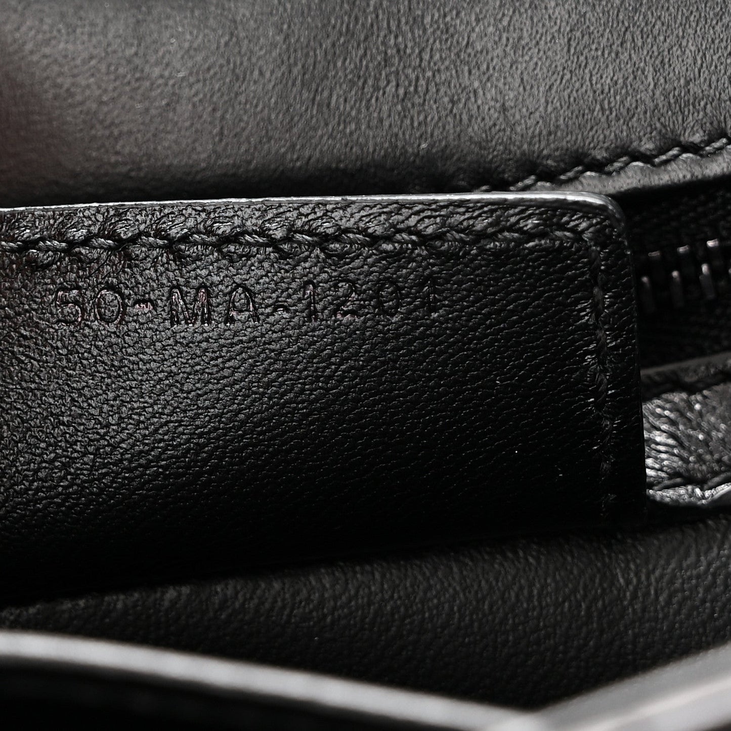 Calfskin Macrocannage Large Caro Bag Black
