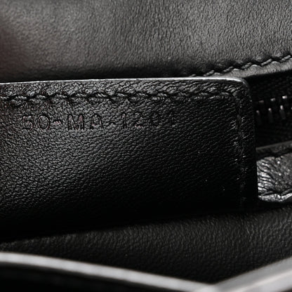 Calfskin Macrocannage Large Caro Bag Black