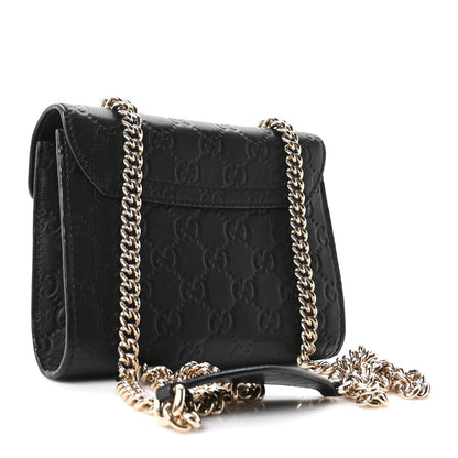 Guccissima Mini Emily Shoulder Bag Black