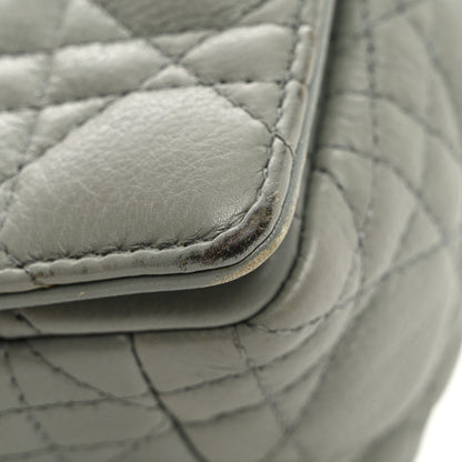 Calfskin Cannage Small Caro Bag Grey