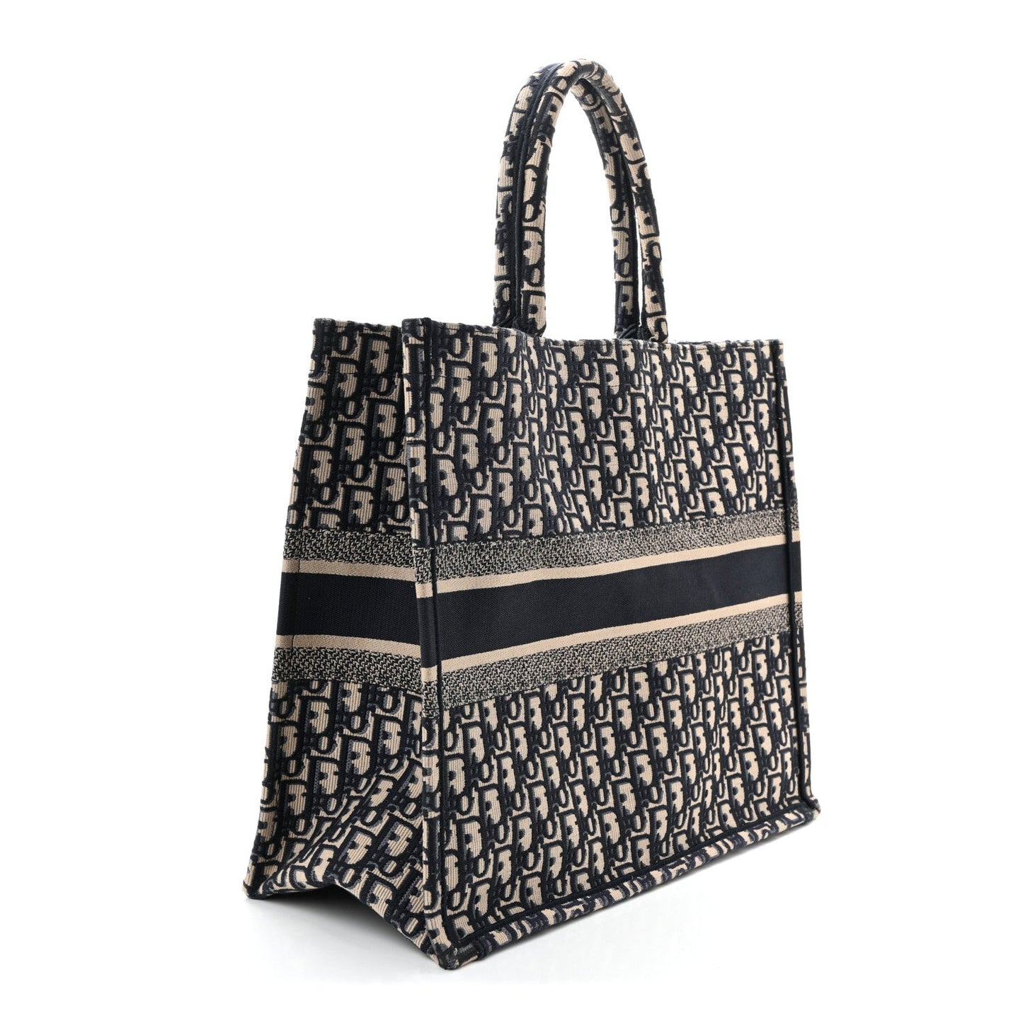 Oblique Large Book Tote Blue Multicolor