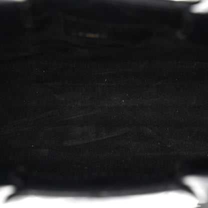 Calfskin Macrocannage Mini Book Tote Black