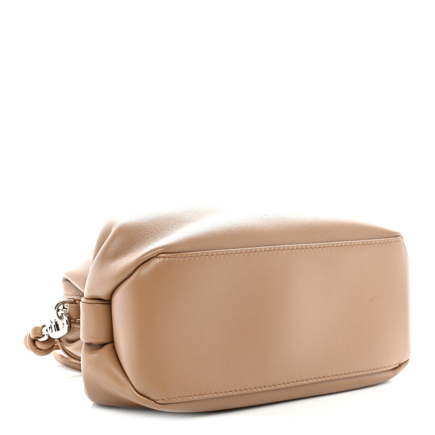 Supple Lambskin Bow Pouch Camel